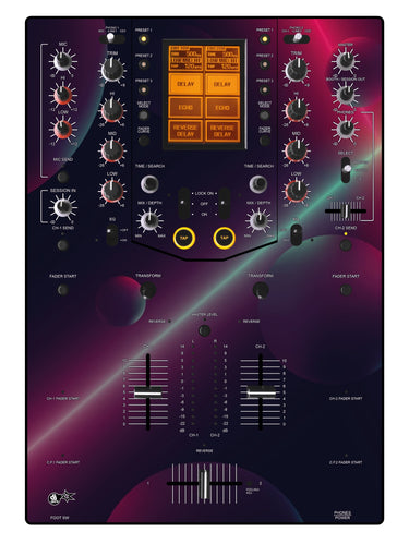 Pioneer DJ DJM 909 Skin Retro Bubble